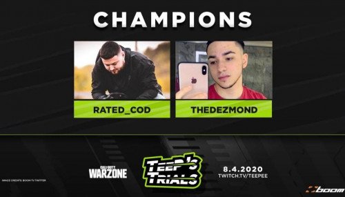 TeePs Trials COD Tournament: рейтинг и победа TheDezmond в турнире Warzone с бай-ином $ 15 000
