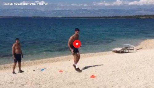 Новак Джокович завораживает поклонников особым захватывающим видео с тренировкой на пляже: смотреть
